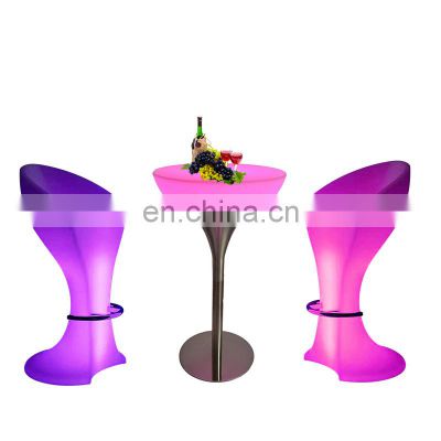 Luminous Outdoor Furniture Bar Tables and Chairs Evevt Outdoor Furniture Holiday Lighting Furniture