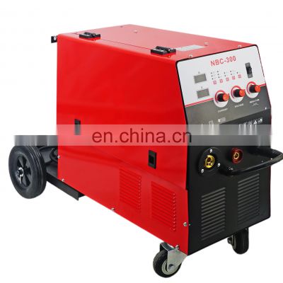MIG-300 welding machine,3 in 1,with solid wire gas shielded welding, flux cored wire gas shielded welding function.