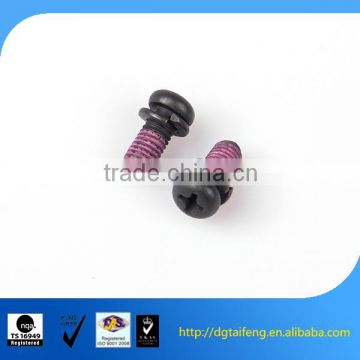 pan head nylon patch micro screw with washer