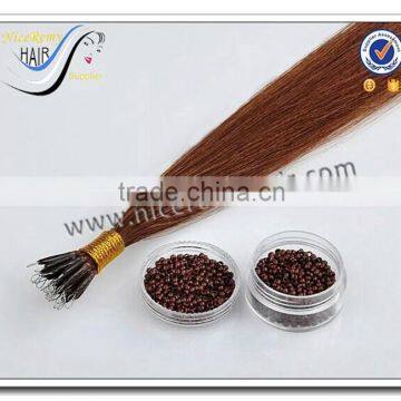 Best selling nano ring hair extensions 100 human hair wholesale factory price