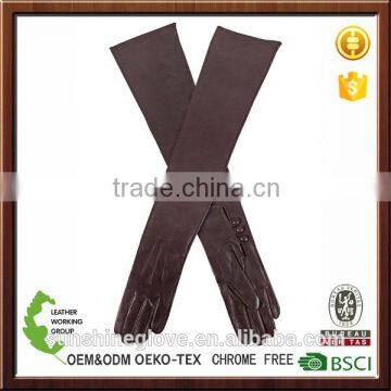 ladies leather long opera gloves