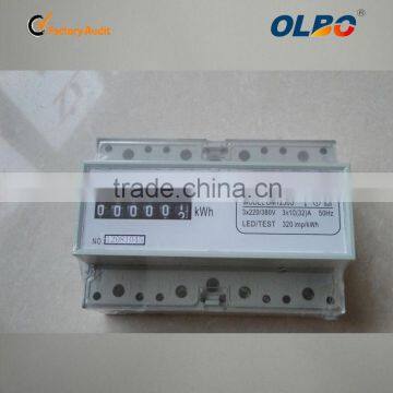 LCD electric din rail 3 phase 4 wire Power meter OM1250S