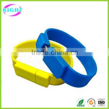 1G-64G full capacity silicone bracelet usb flash drive