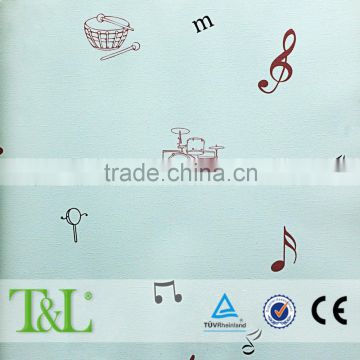 Musical note decorative wallpaper for kids room