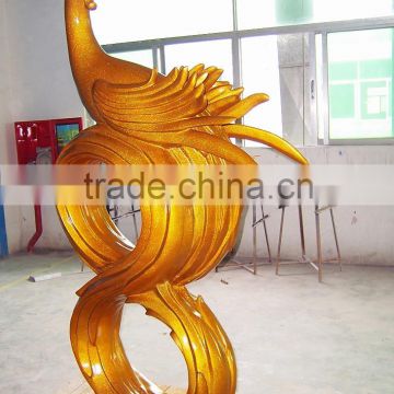 fiberglass statue golden color