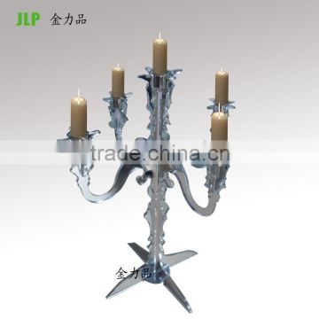 Manufacturing customized mirrored acrylic candelabra for christmas day