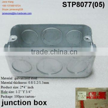 standard metal electrical junction box