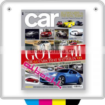 Full printing service for magazine for cars
