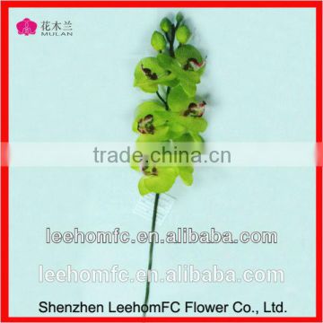 wholesale natural touch single stem silk orchid flower supplier