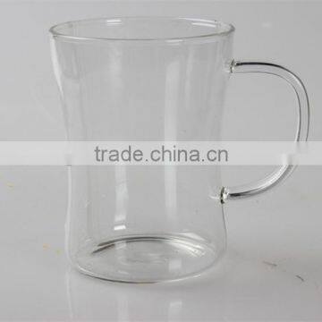 china supplier new product 400ml heat resistant drinking glass couple cup with handle suitable price high quality