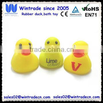 Mini pvc plastic duck/small plastic animals