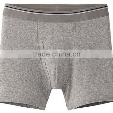 cotton melange grey boxer short men underwear