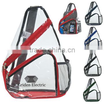 wholesale clear pvc sling backpack bag