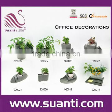 multi-use polystone pot plant and Office stationery case