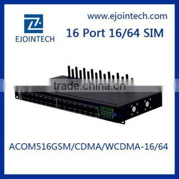 ACOM516C-16 series VoIP Product 16 ports 16 sims cdma ASK ACD CDR PDD voip gateway