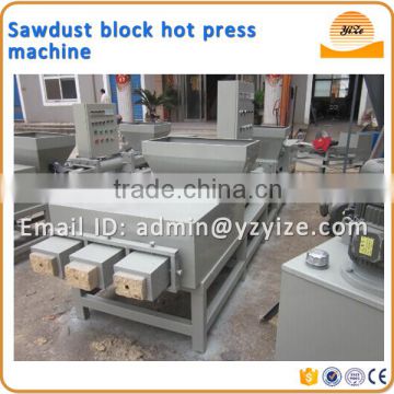 Solid Hollow type Wood pallet sawdust block hot press machine for sale