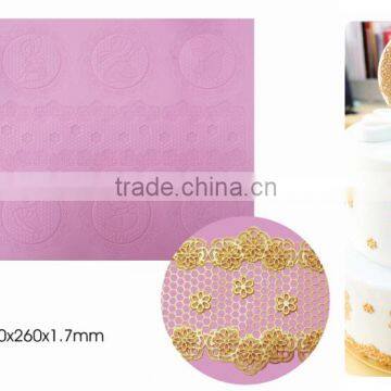 New royal Silicone Sugar Icing 3D Cake lace border Lace Mat