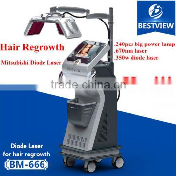 Bestview Supply Vertical style laser therapy for male baldness therapy 670nm hair regrowth machine