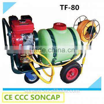 80liter agricultural portable gasoline power garden sprayer with weels machine(TF-80)