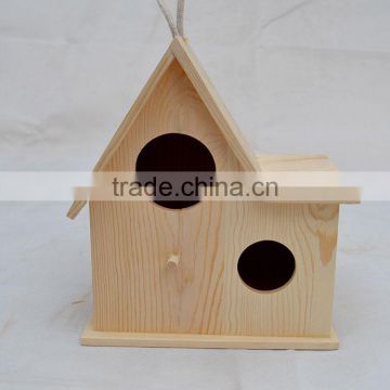 Wooden Bird Cage, Wood Bird House, Garden Decorative Bird Cage Wood Crafts