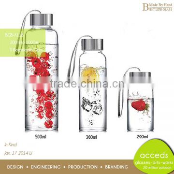 Borosilictae Glass Travel Bottle
