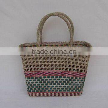 High quality best selling sea grass shopping bag WITH HANDLE from vietnam