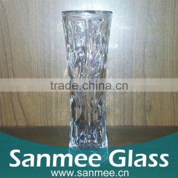 Factory Supply Tall and Thin Decoration Crystal Glass Vases