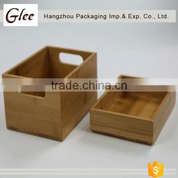 Clear ,simple and beautiful factory direct handmade custom bamboo box