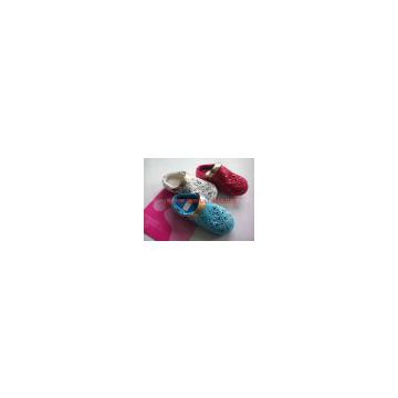 family colorful suede garden shoes