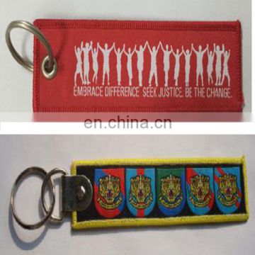 embroidery keychain Patch custom badge emblem customized for promotional company logo