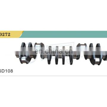 High quality PC300 Excavator engine parts crankshaft S6D108 6222-31-1101