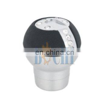 HIgh performance silver in black gear shift knob