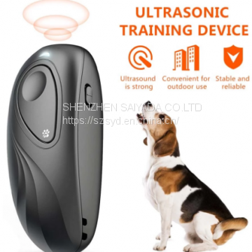 LED Ultrasonic Pet Dog Repeller Anti Barking Portable Pet Training Device Aids for Dogs 5M Effective Pet Supplies No Batteries
