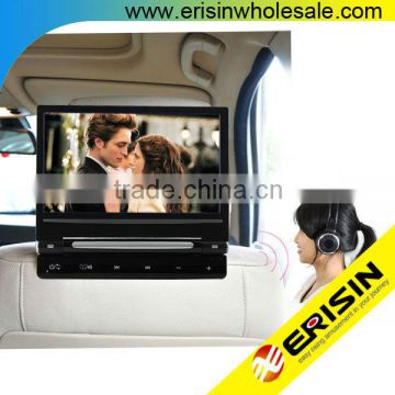 Erisin ES398 9" HD LCD Car Monitor DVD Games FM Stereo USB