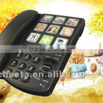 Landline phone for elderly people