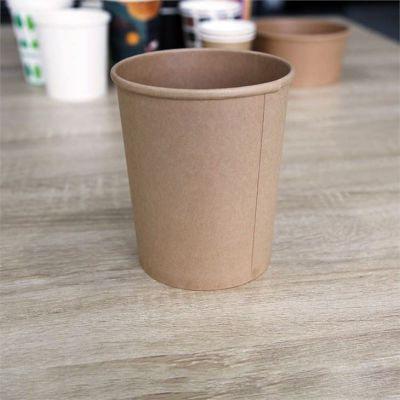 High quality recyclable kraft paper soup bowl wholesale