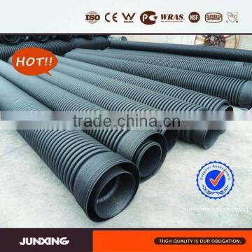 JunXing advantage product 600mm sn8 hdpe culvert pipe for sewer and drainage project