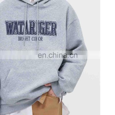 2022 embroidery logo design plain sweatshirt custom design men clothing in winter