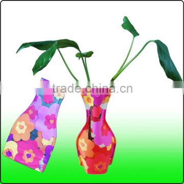 2014 Reusable Plastic Flower Vase/Pvc Vase/Folding Vase