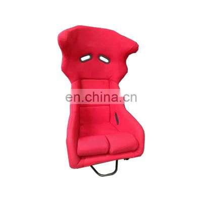 Red Suede leather Foam Adjustable racing car chair