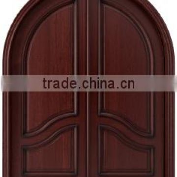 100% Mahogany Tiffany Wood Door double entry door