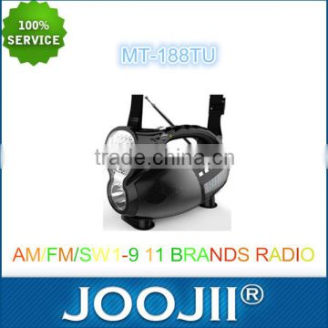 Rechargeable Battery 11 Band Boombox Radio with torch