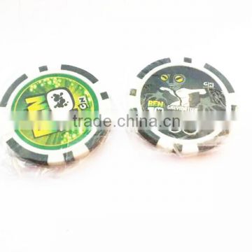 11.5g custom blank poker chips with stickers