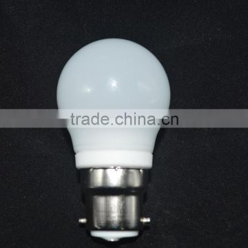 Famous B22 led lamp bulb cheap 360 degree view angle led b22 globe 3w smd with 2835