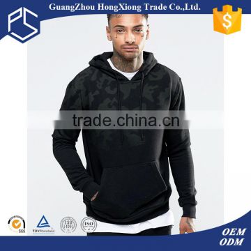 China oem customize pattern black 100%cotton leisure wholesale hoodies