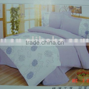 Embroidery bedding set/Bedding set/duvet cover/flat sheet