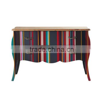 New design and colorful rianbow table for living room