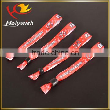 Sublimation wristbands with logo printing for festival events