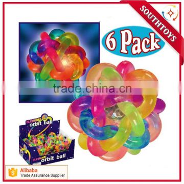 new arrival Light Up Flashing Orbit Ball rainbow ball toy for kids