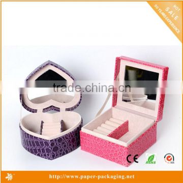 High quality PU leather jewelry box for jewelry packaging